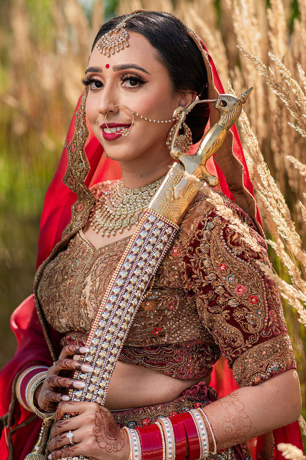 best toronto indian wedding photographer - Indian wedding day portrait