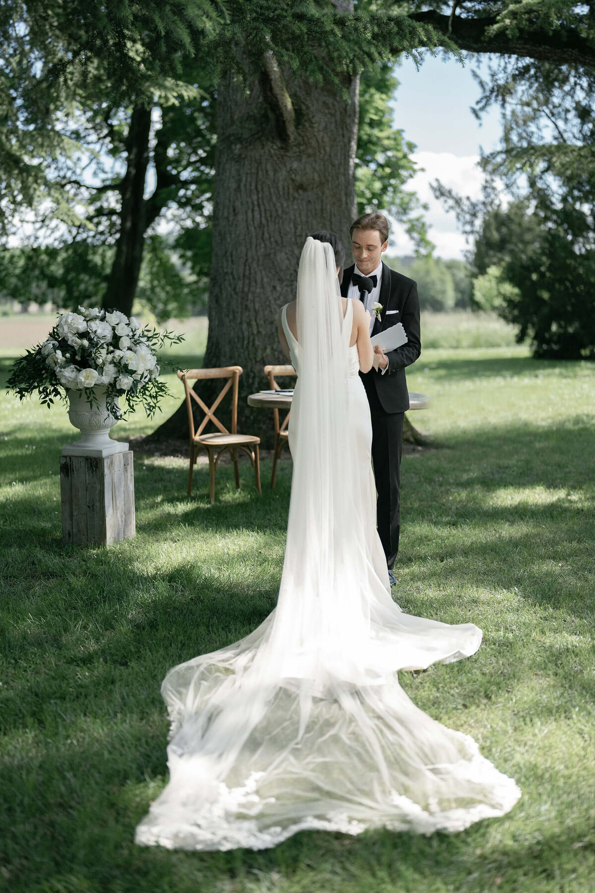 Wedding ceremony at wedding in South of France