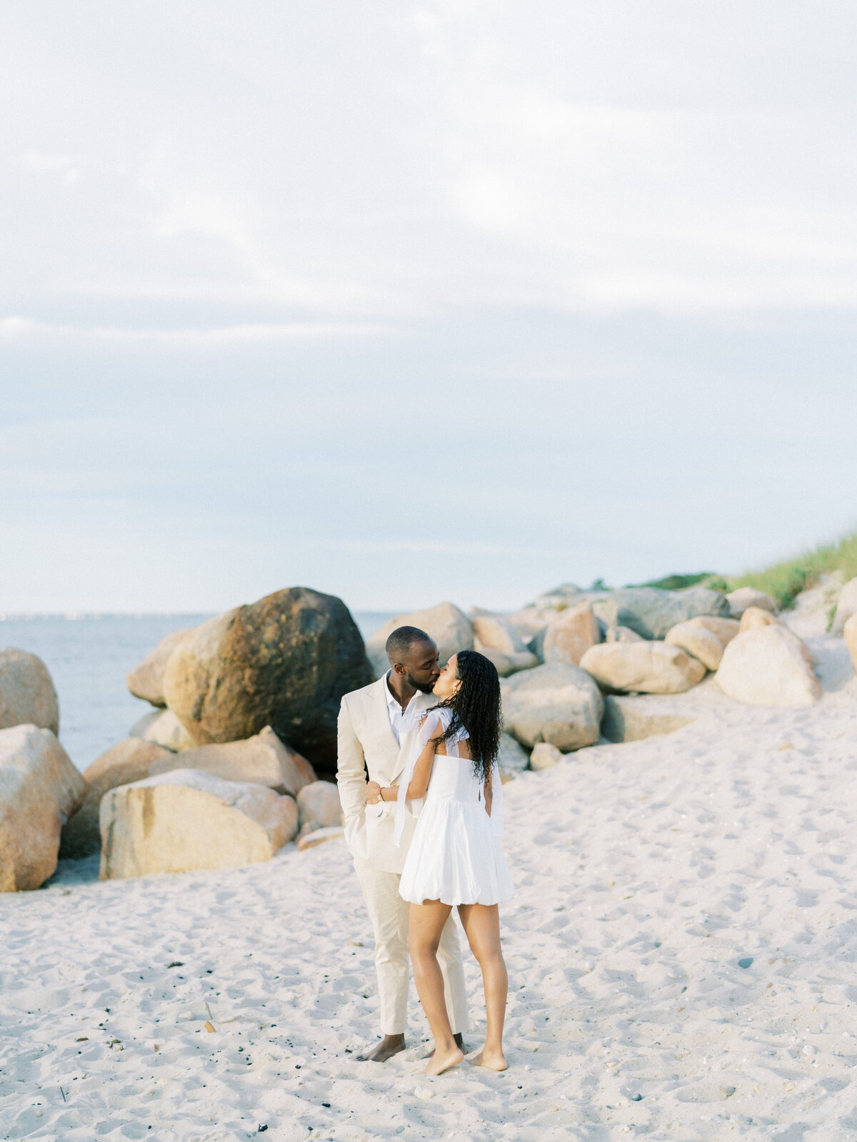Summer Martha's Vineyard Engagement Session On The Beach | Amarachi Ikeji Photography 26