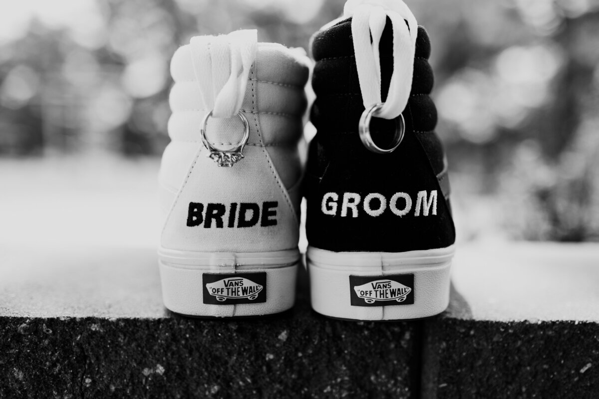 HIS AND HERS BRIDE AND GROOM MATCHING CONVERSE