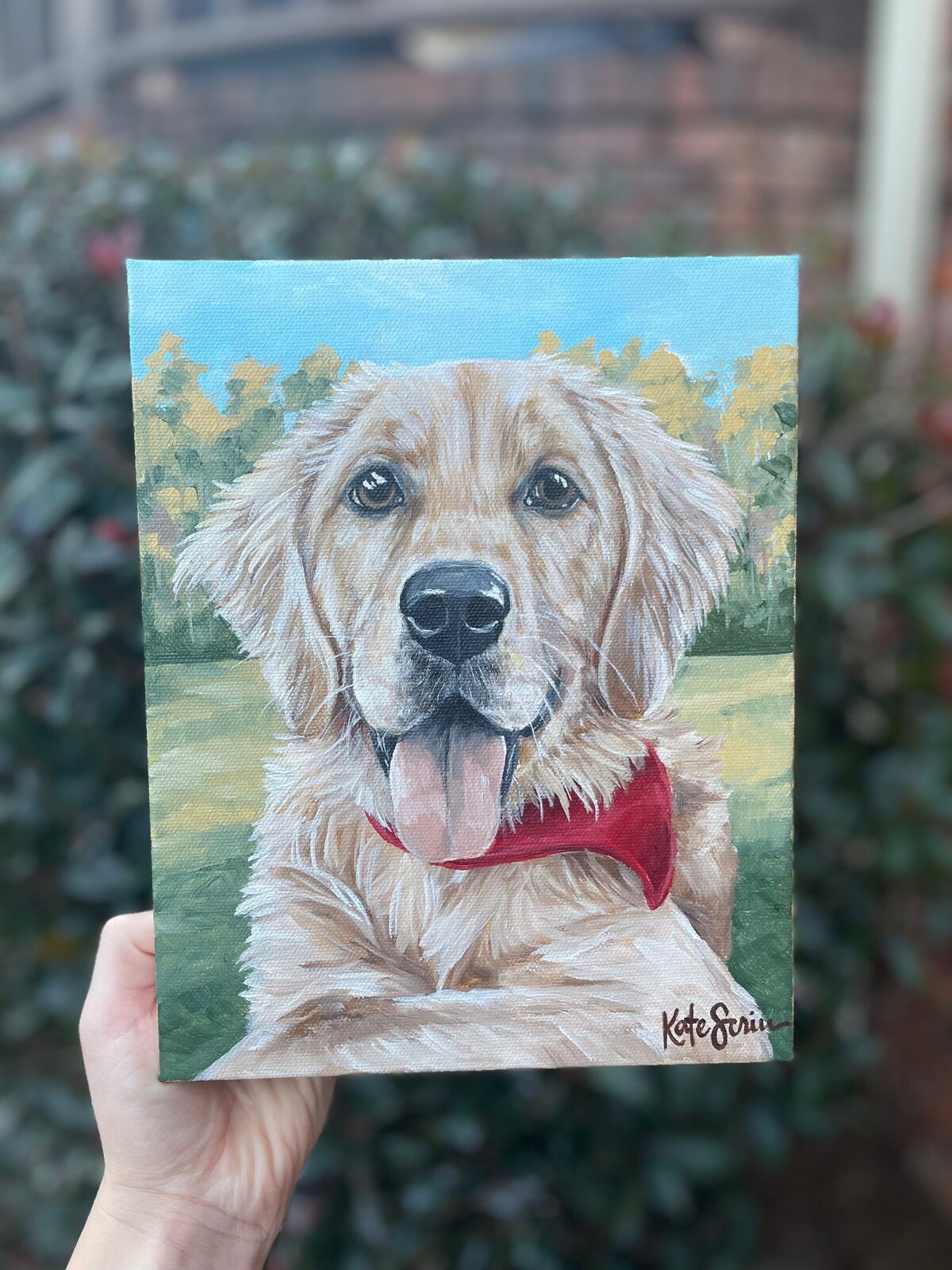 painting of dog