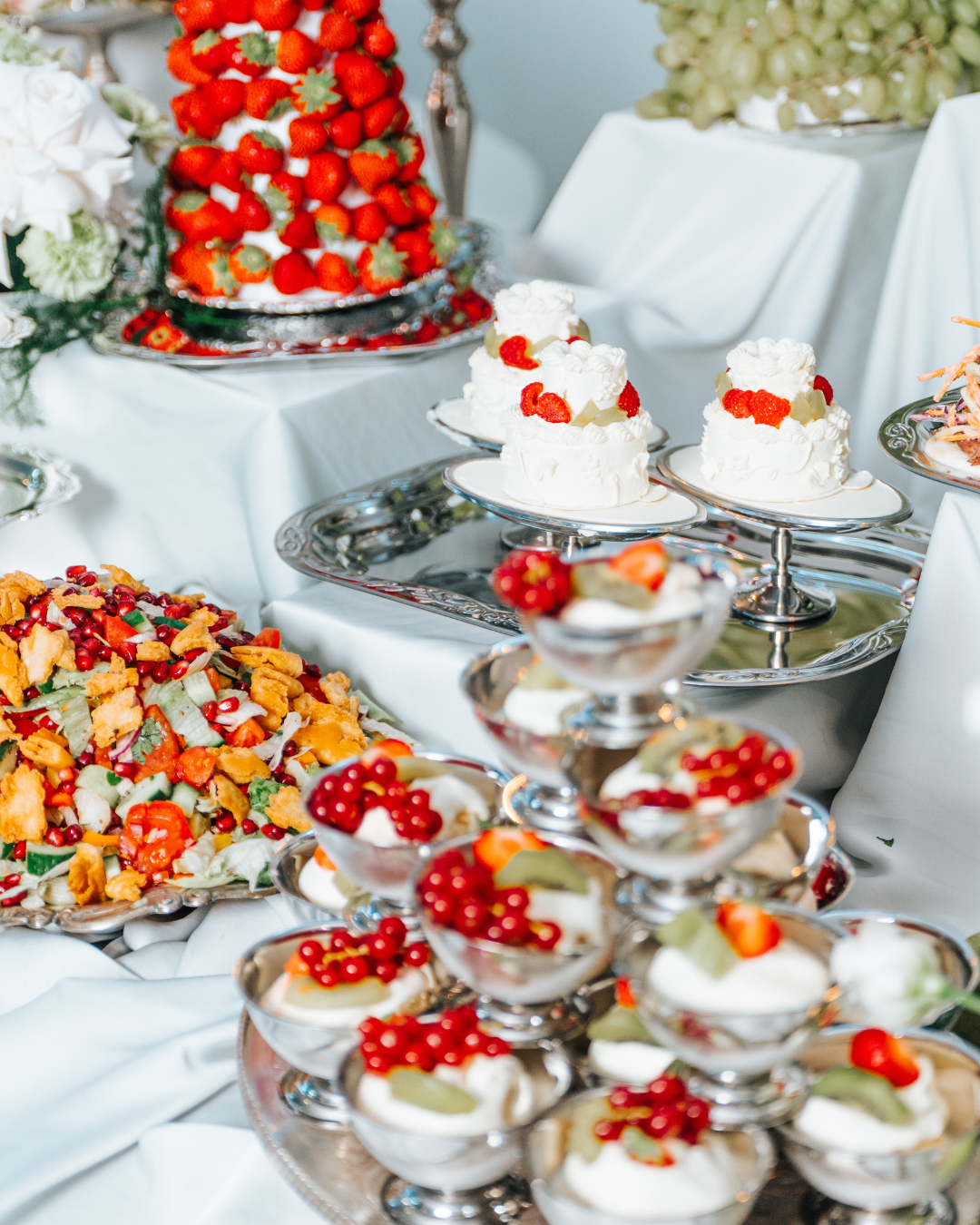 Event food styling and catering setup in London by Nouré & Co