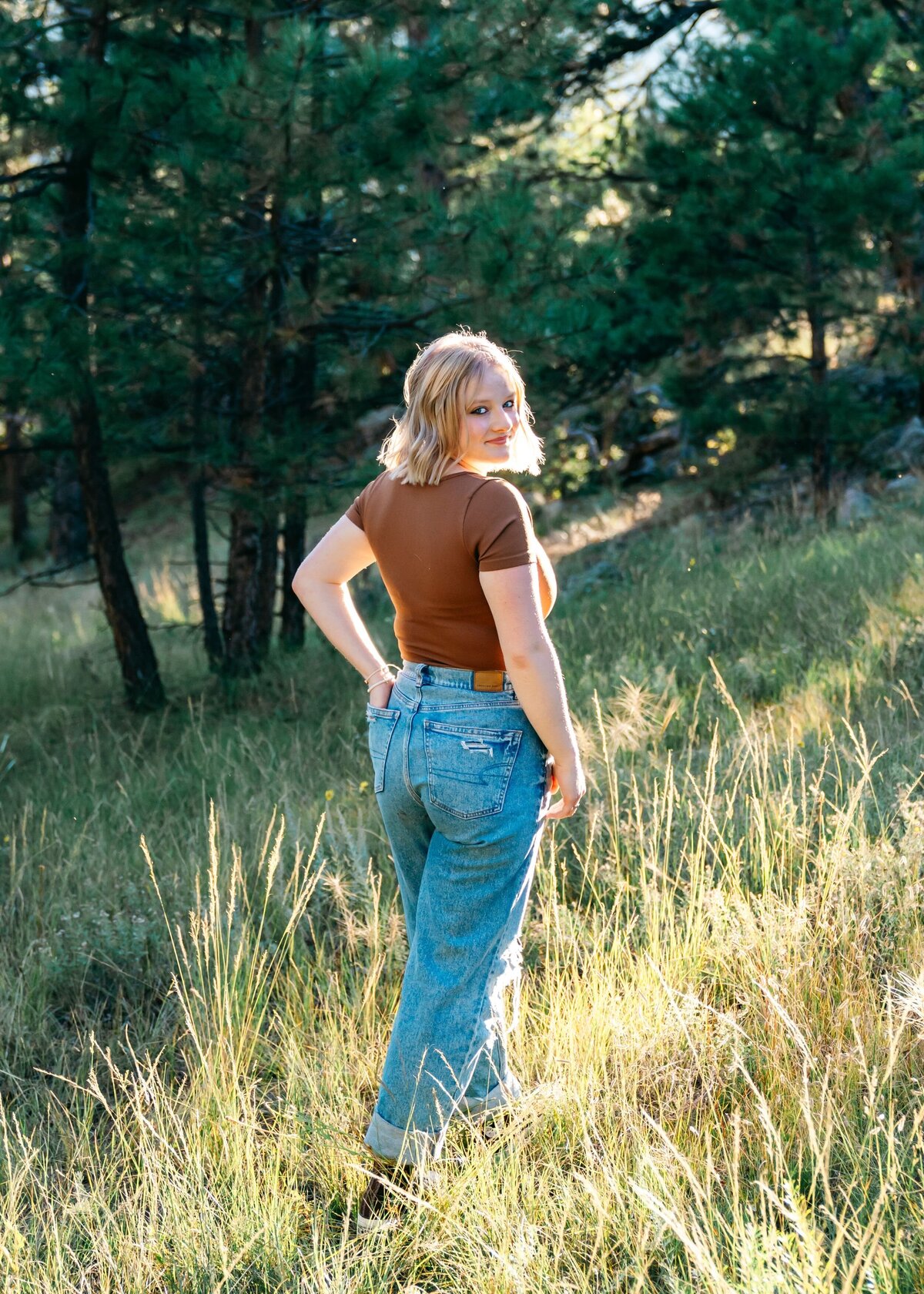 girl in field