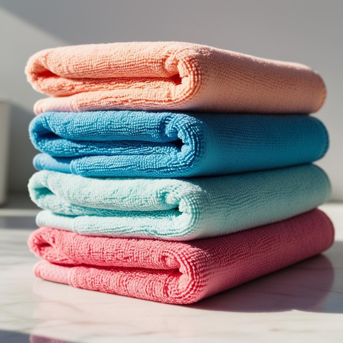 professional cleaning with microfiber towels