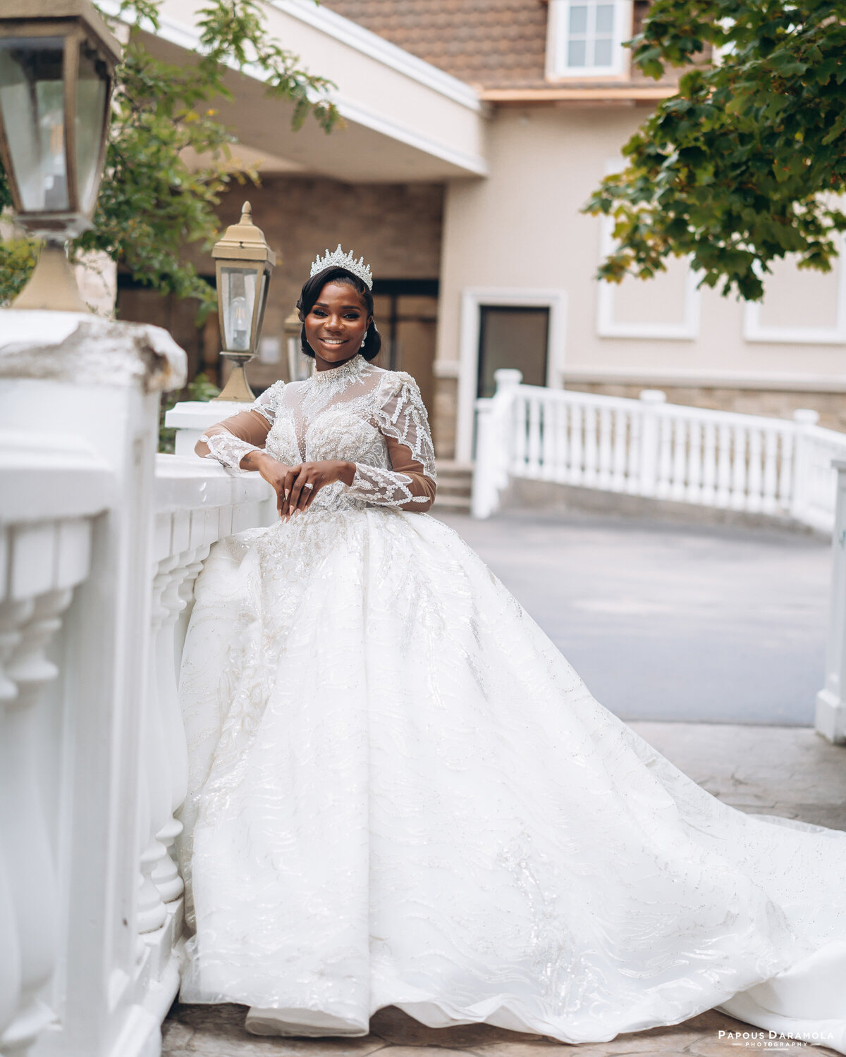 Abigail and Abije Oruka Events Papouse photographer Wedding event planners Toronto planner African Nigerian Eyitayo Dada Dara Ayoola outdoor ceremony floral princess ballgown rolls royce groom suit potraits  paradise banquet hall vaughn 196