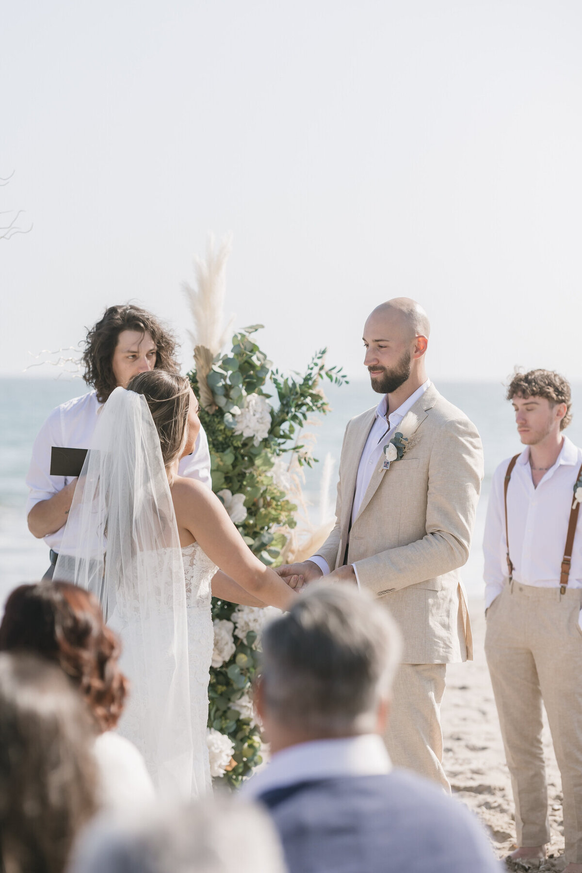 Wedding ceremony at Hilton Beachfront Resort Santa Barbara