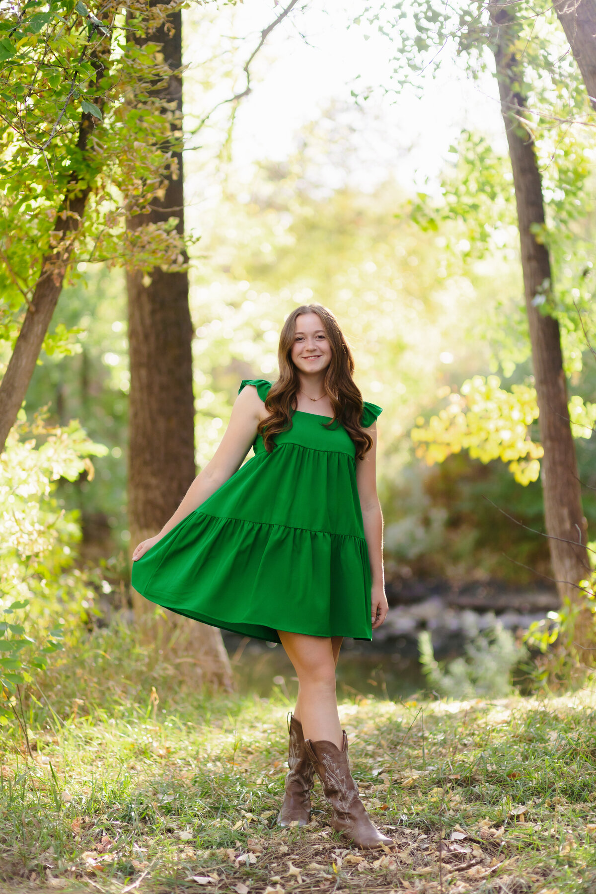 A Timnath High School senior poses for a photo in Fort Collins, Colorado