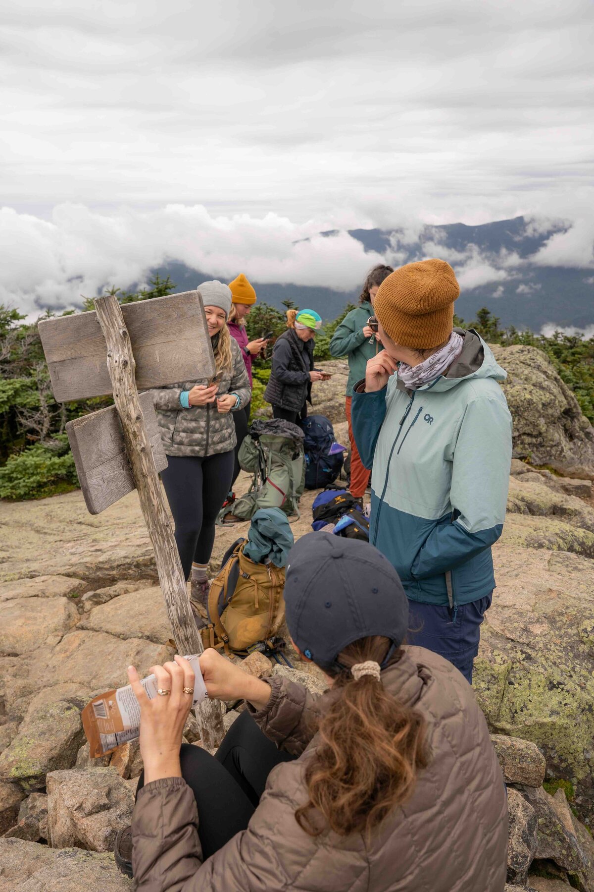 23_Meredith Ewenson Women's Group Hiking Trip_White Mountains New Hampshire_Appalachian Mountain Club_Hut to Hut_October 2025