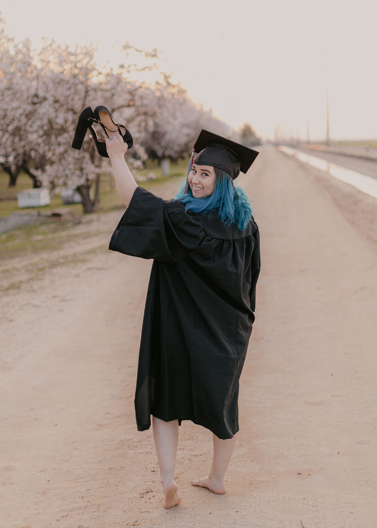 Female-Graduate-Almond-Blossoms-Turlock-California-31