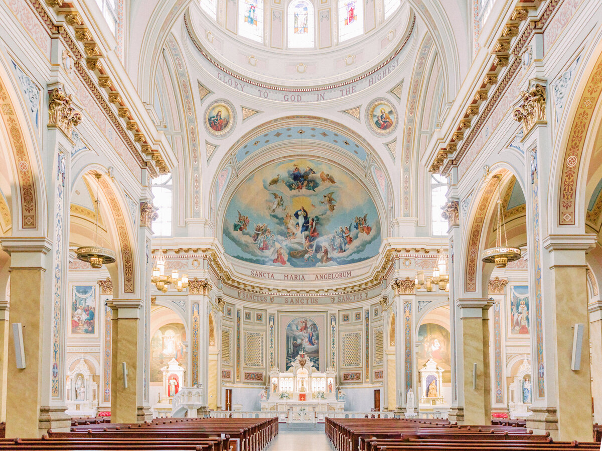 St. Mary Of The Angels Church Chicago interior altar