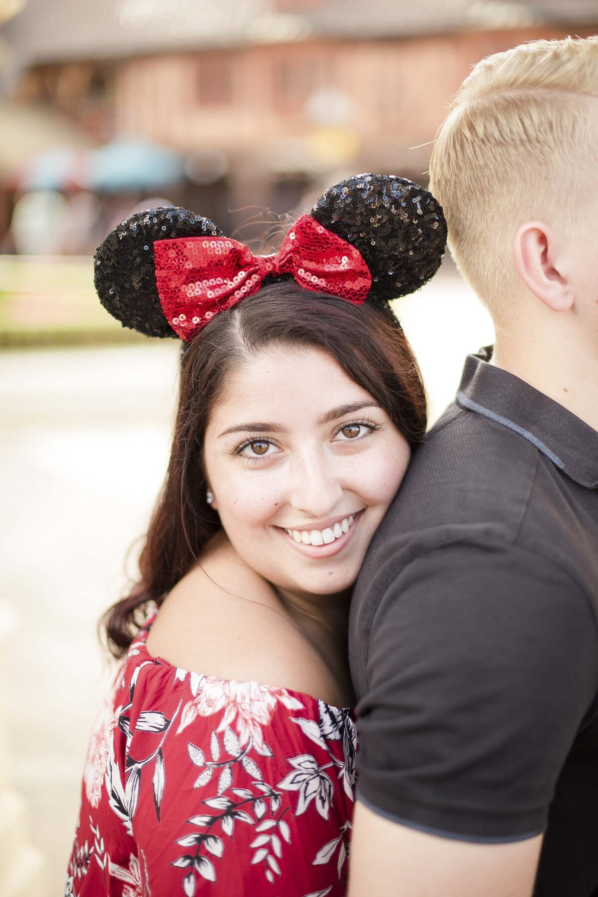 Surprise proposal at Disney World photographed by Schwalbs Photography