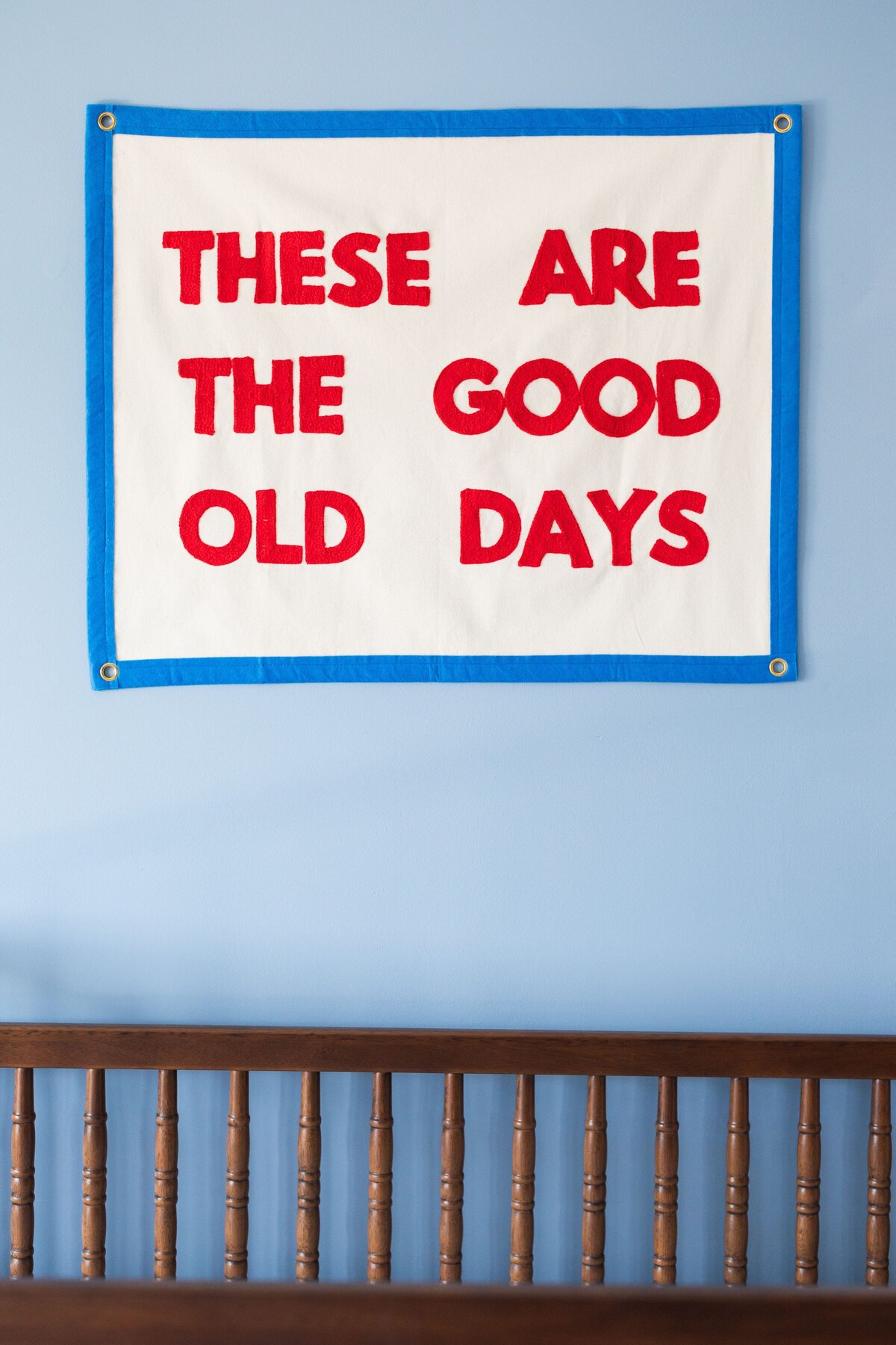 melinda chesson interiors west 7th street nursery these are the good days wall art