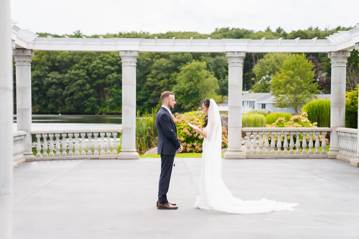Say 'I do' at Grand View in Mendon, MA. A stunning lakeside wedding venue with breathtaking views, elegant spaces, and timeless photography opportunities