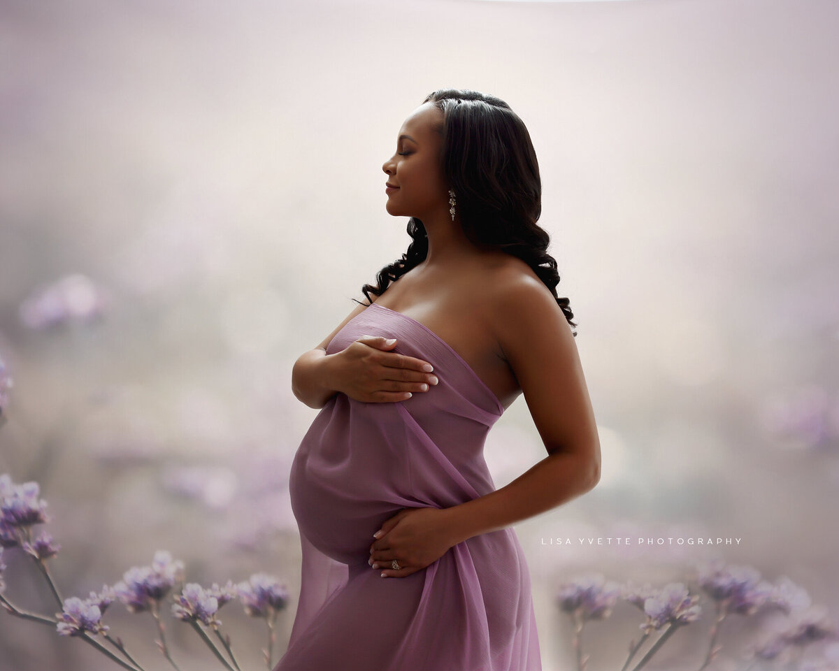 Maternity Photos lavender Field