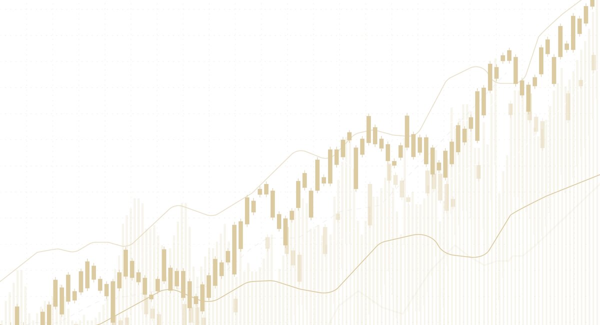 Graphic of an investment chart showing upwards growth