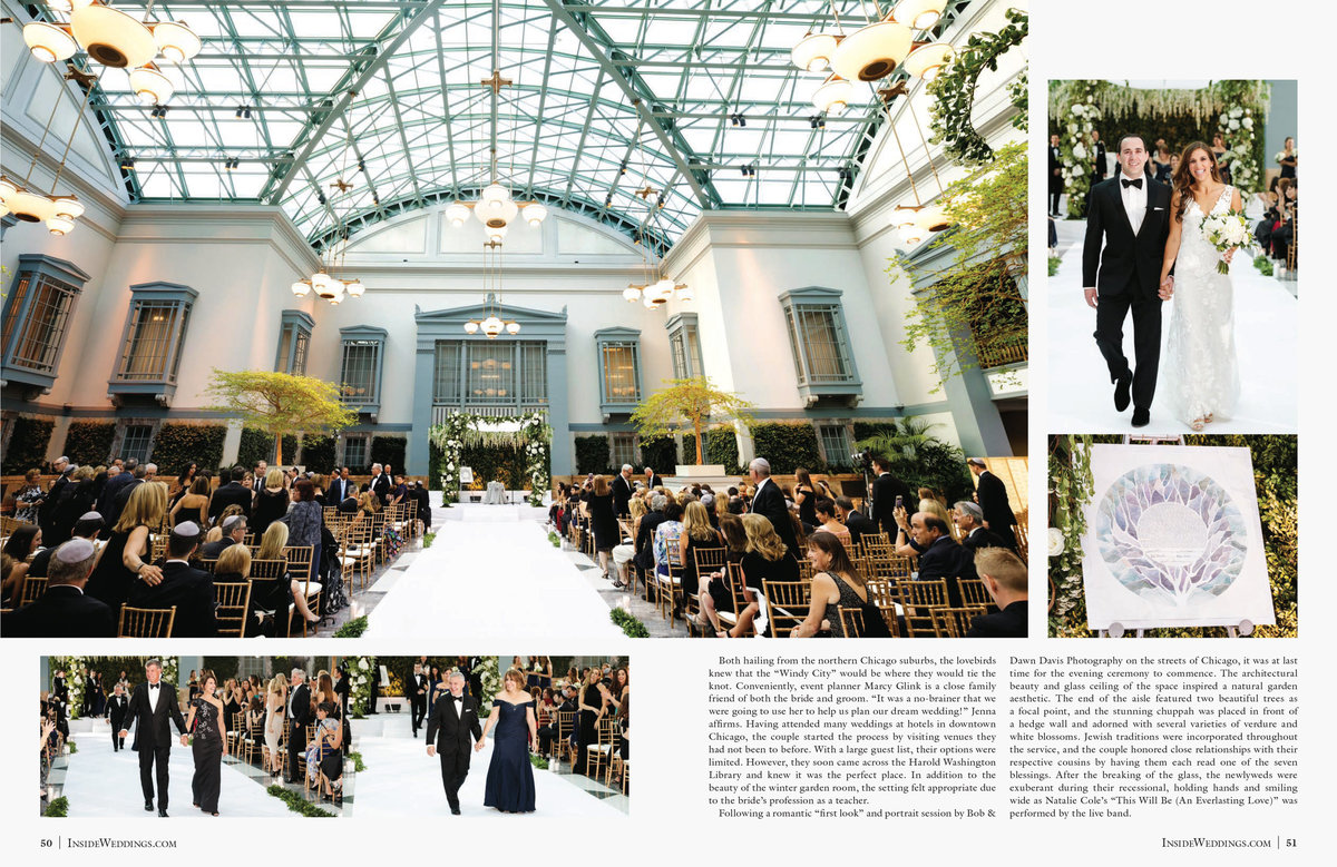 We couldn't be more excited for Jenna + Jeremy to see their wedding featured in the Summer 2019 edition of the most luxurious bridal magazine, Inside Weddings. Their wedding was so beautiful but even more beautiful is their family and the love they all have for each other. Event Planner, Marcy Glink of Great Events and Event Designer, Jason Williquette of Flowers For Dreams did an outstanding job with every single detail.  Click here for a list of vendors.