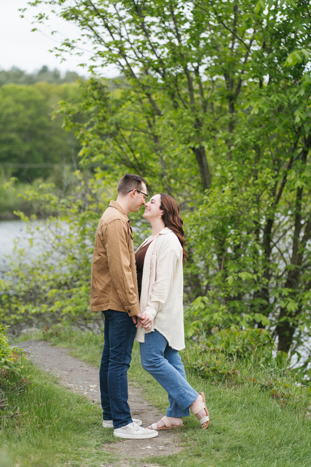 Timeless engagement photos at the historic Old Stone Church in Boylston, MA. Capture your love with a stunning scenic and rustic backdrop.