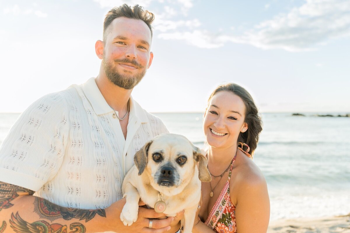 Big Island proposal with dog
