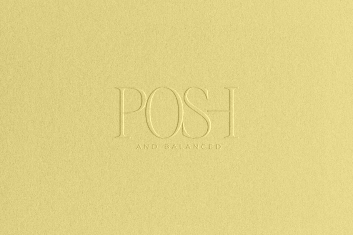 posh embossed