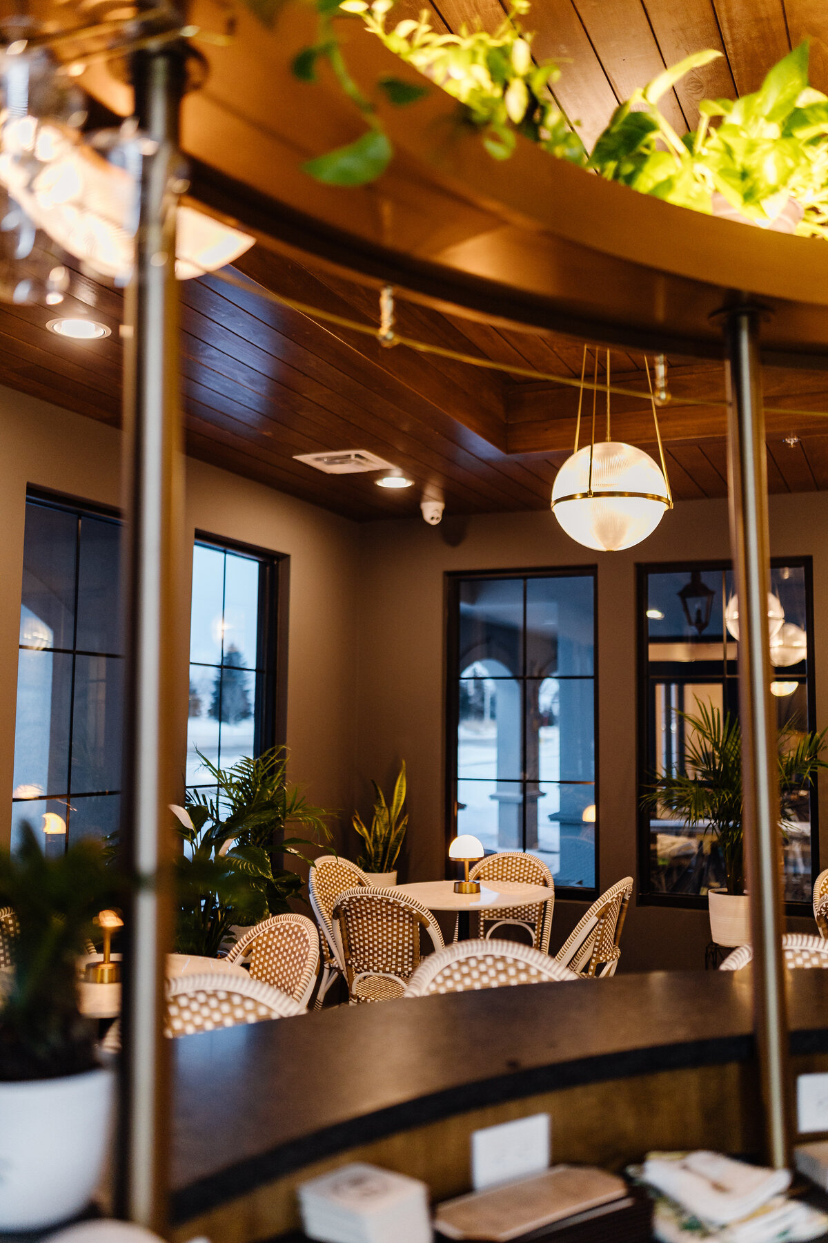 The inside of an empty restaurant