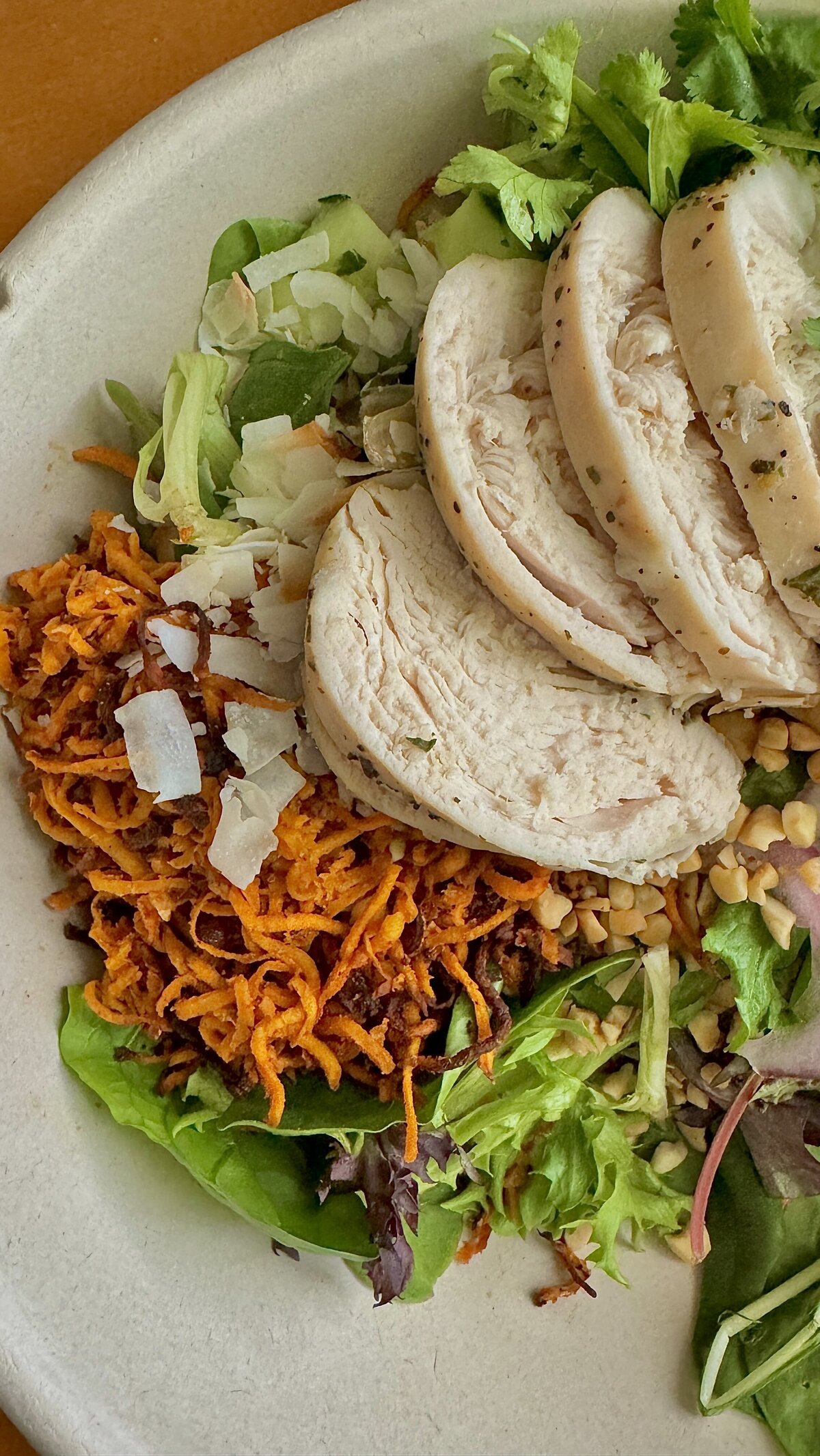 thai chicken salad from modern market in denver colorado