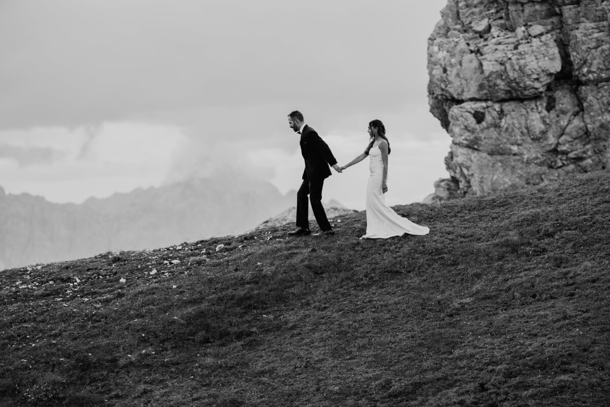 Marmarole helicopter Elopement Dolomites -88