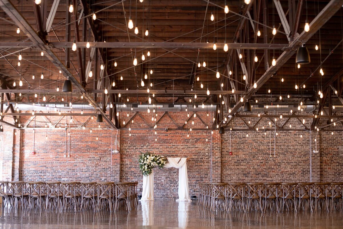 rustic indoor wedding ceremonies