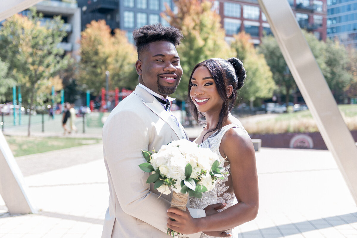 "Luxury wedding rings on pillow close-up