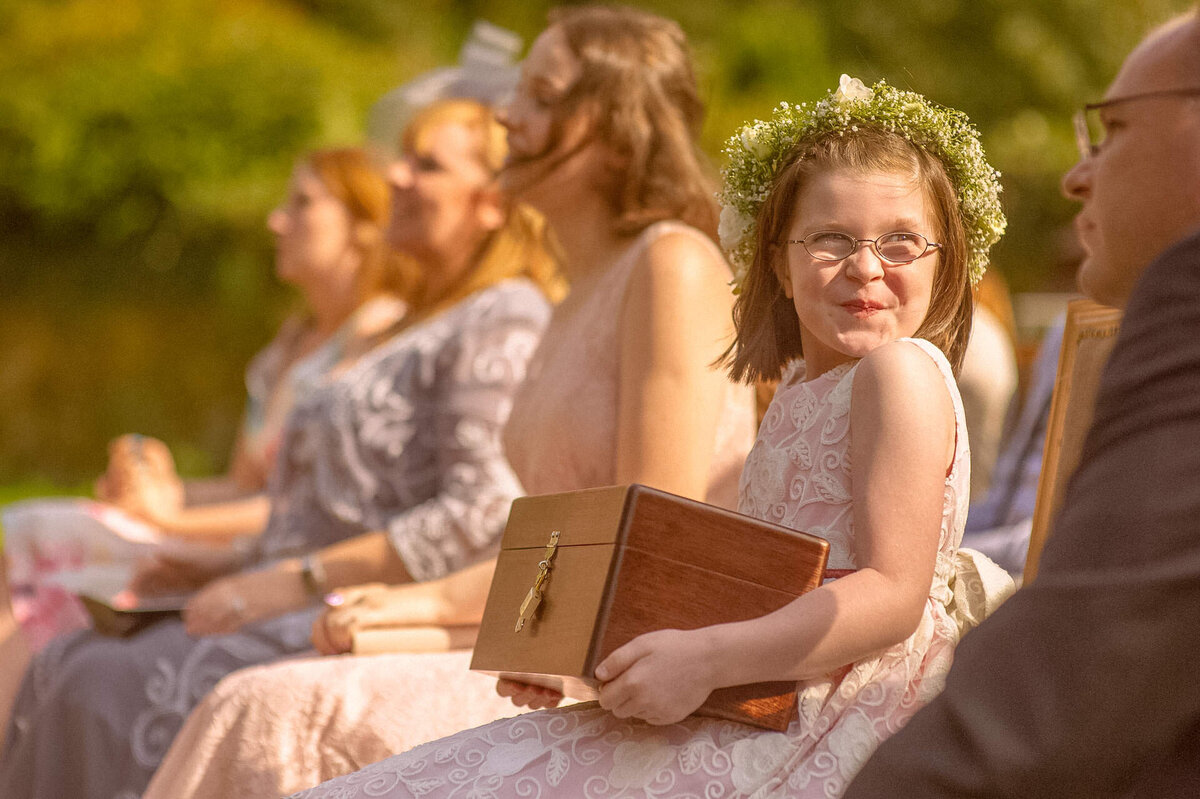 63 excited-waterford-castle-flower-girl