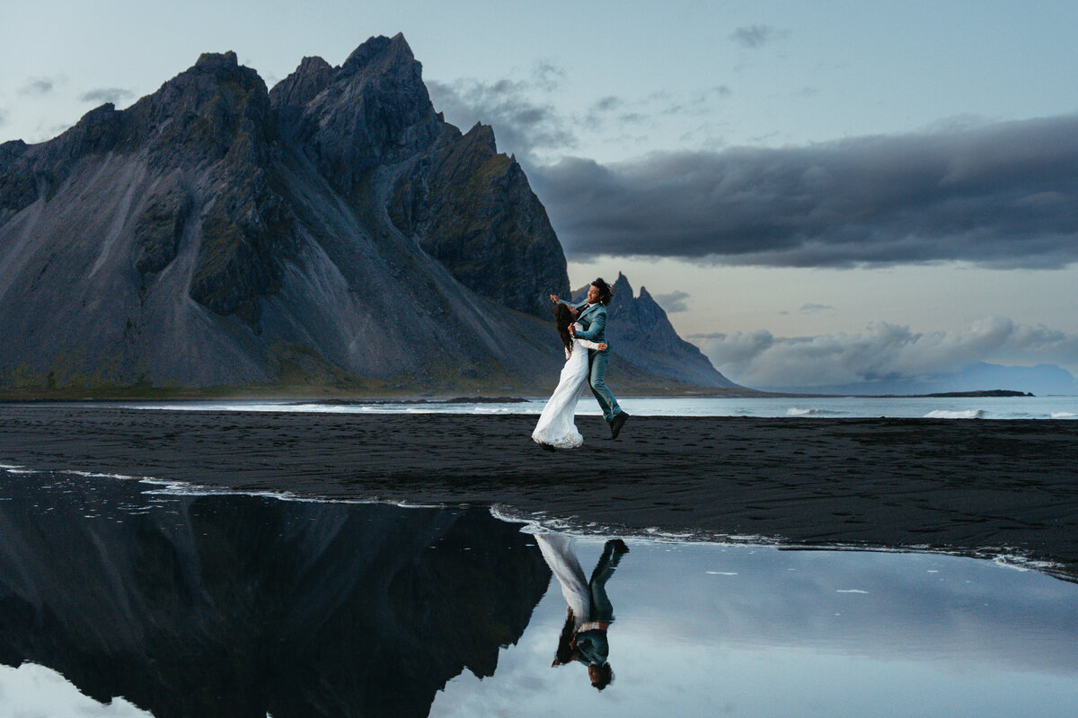 Stokksnes Beach Iceland Elopement