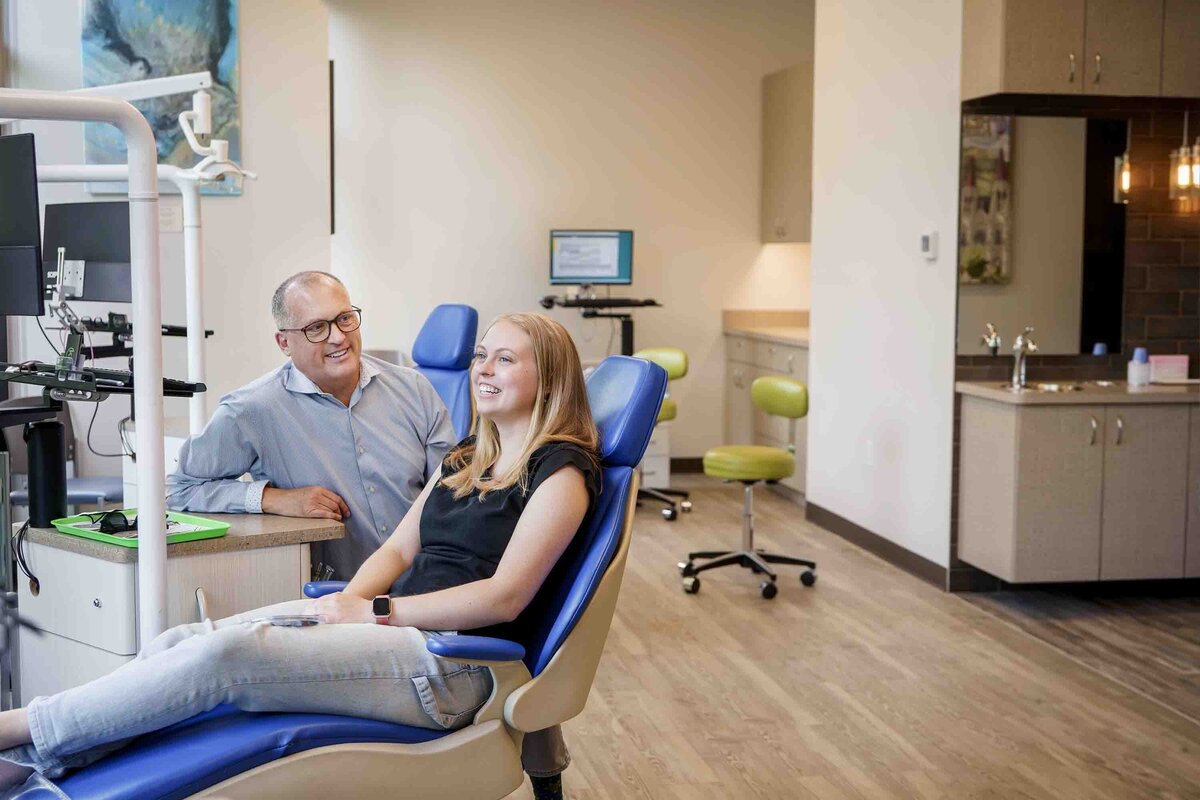 Orthodontist smiling