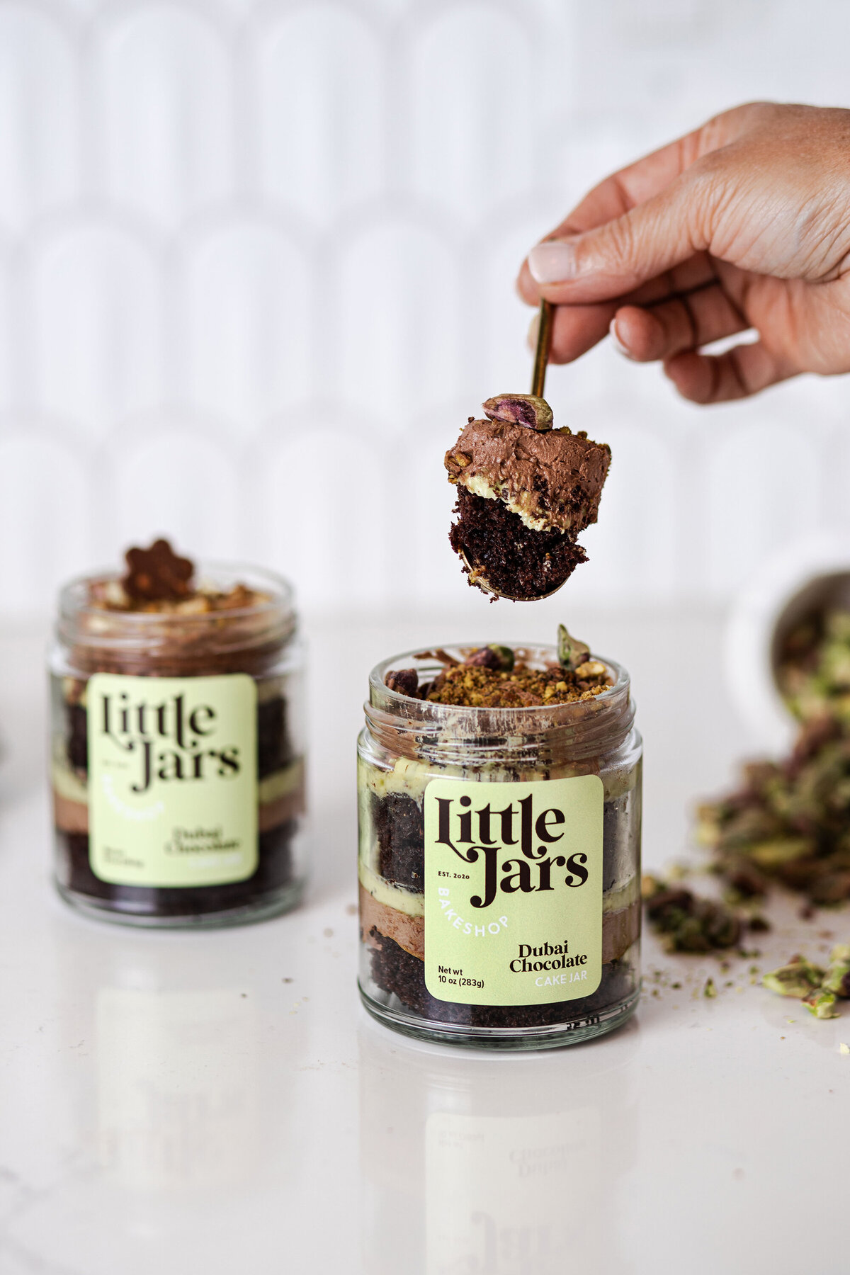 Dubai-Chocolate-Cake-Jar-3