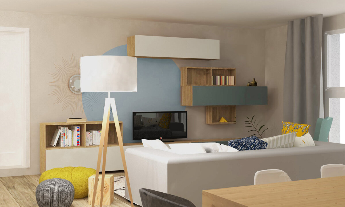 CONSEIL EN AMÉNAGEMENT D’UNE VILLA CONTEMPORAINE - SALON
