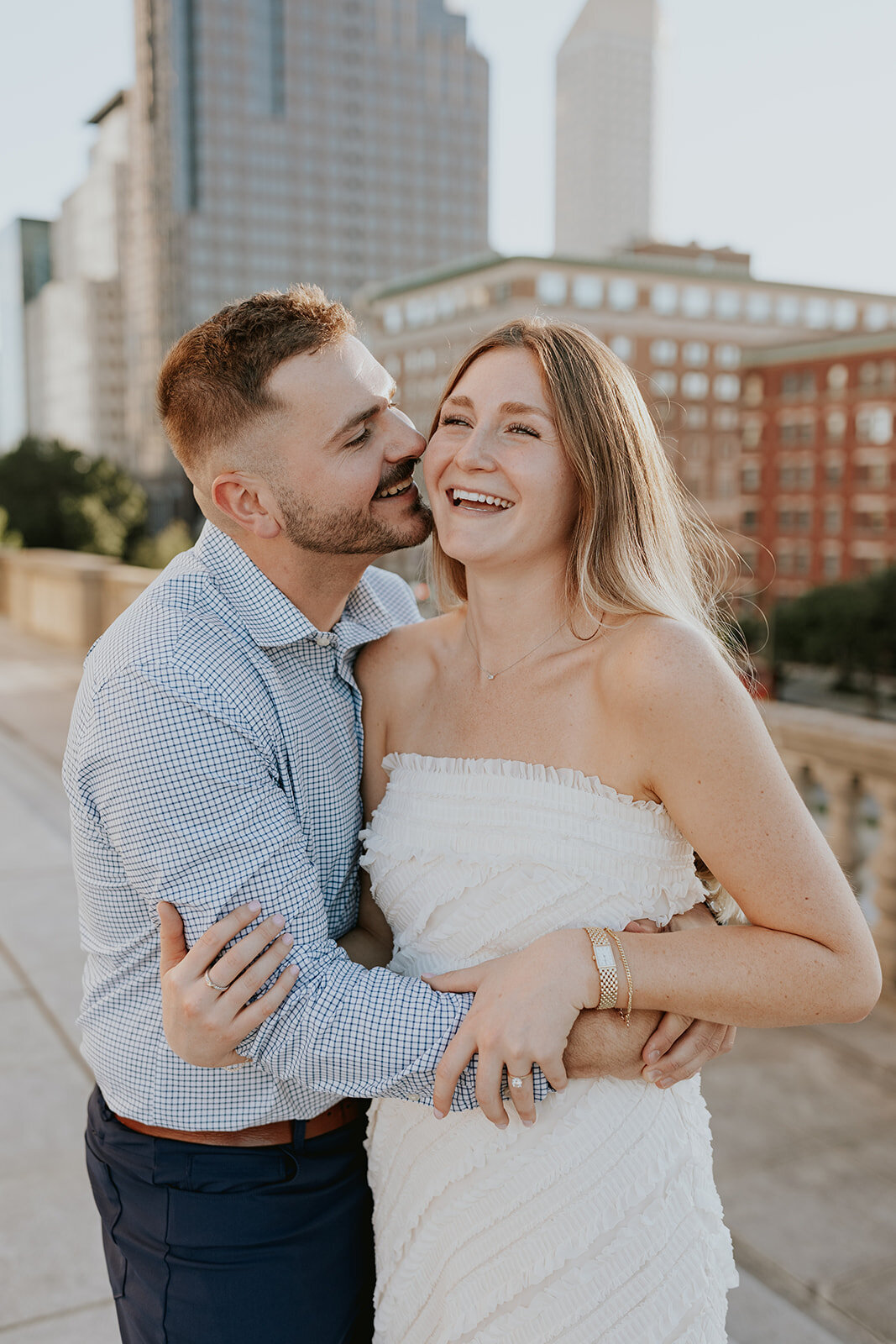 Indianapolis candid engagement photography couple session