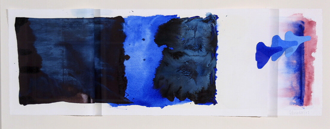 Chasing Tails (Emerging), 2003 Watercolour on paper 29 x 87 cm