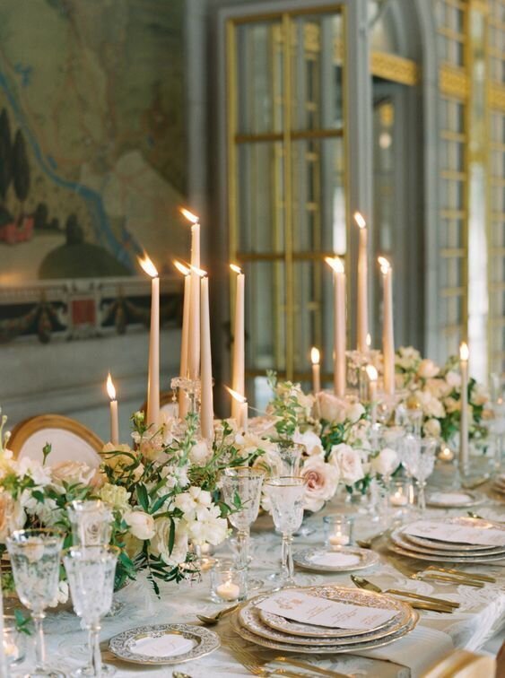 romantic fairy tale table setting