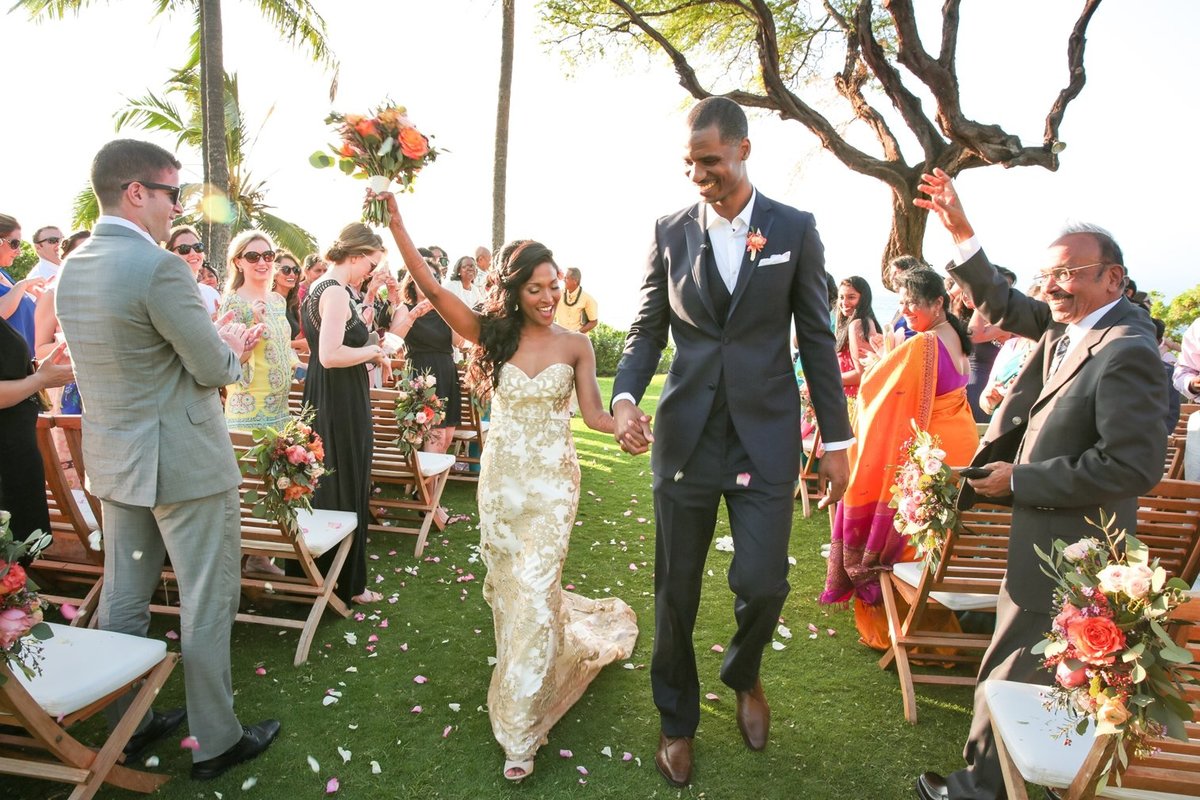 Maui Wedding Photography at The Andaz Maui Wailea of the bride and groom