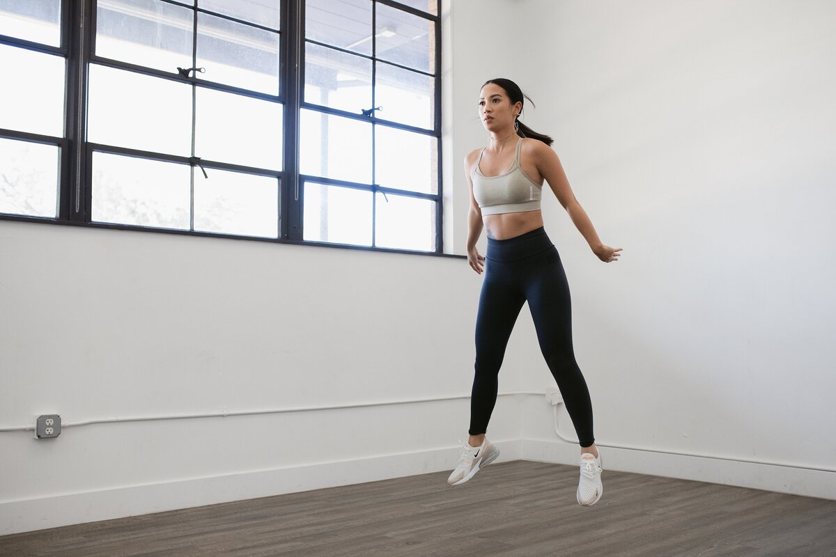 personal trainer jumping