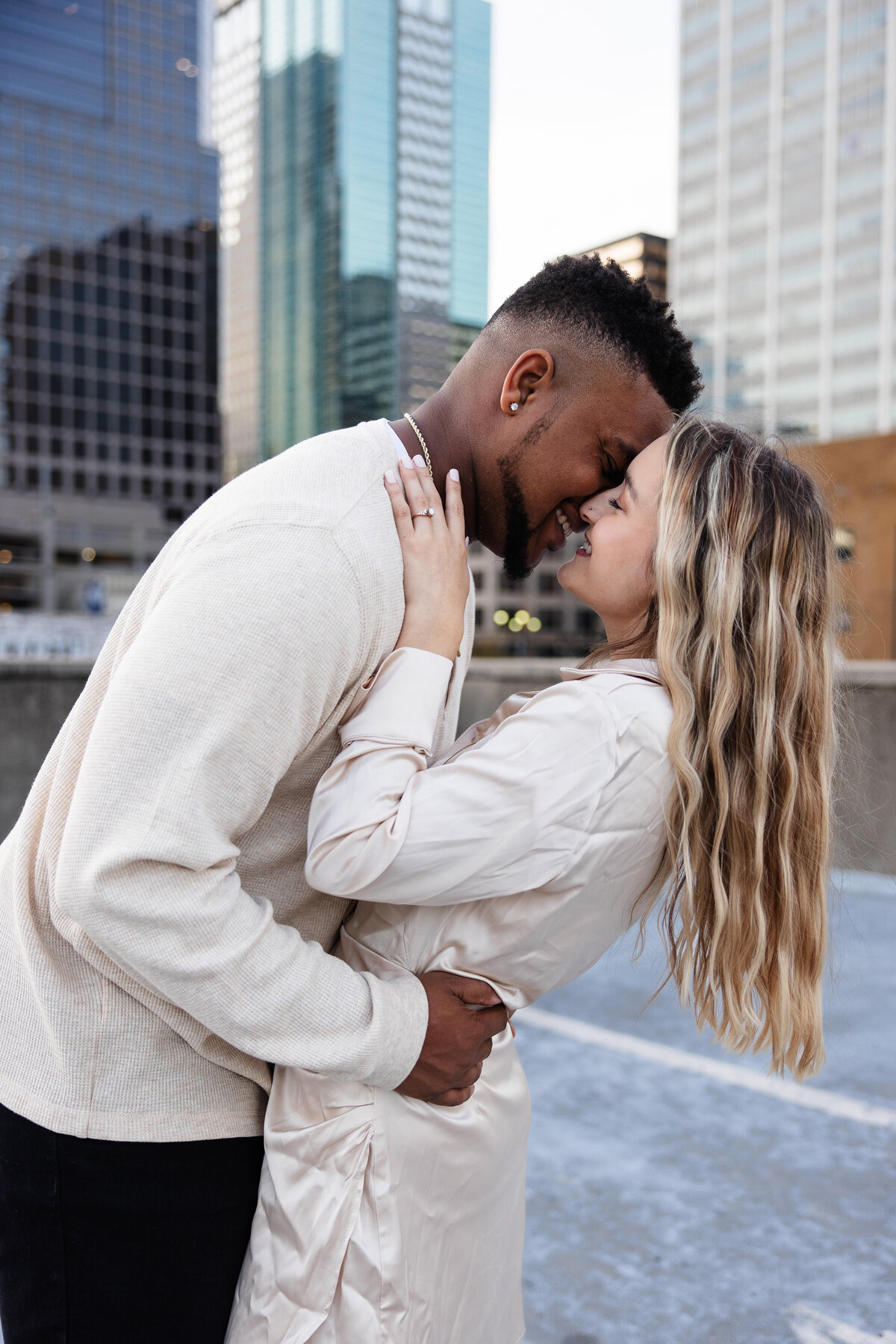 Roaming Downtown Kansas City Engagement Photos_interracial couple_Kansas City Wedding photographer_Caitlyn Cloud Photography4