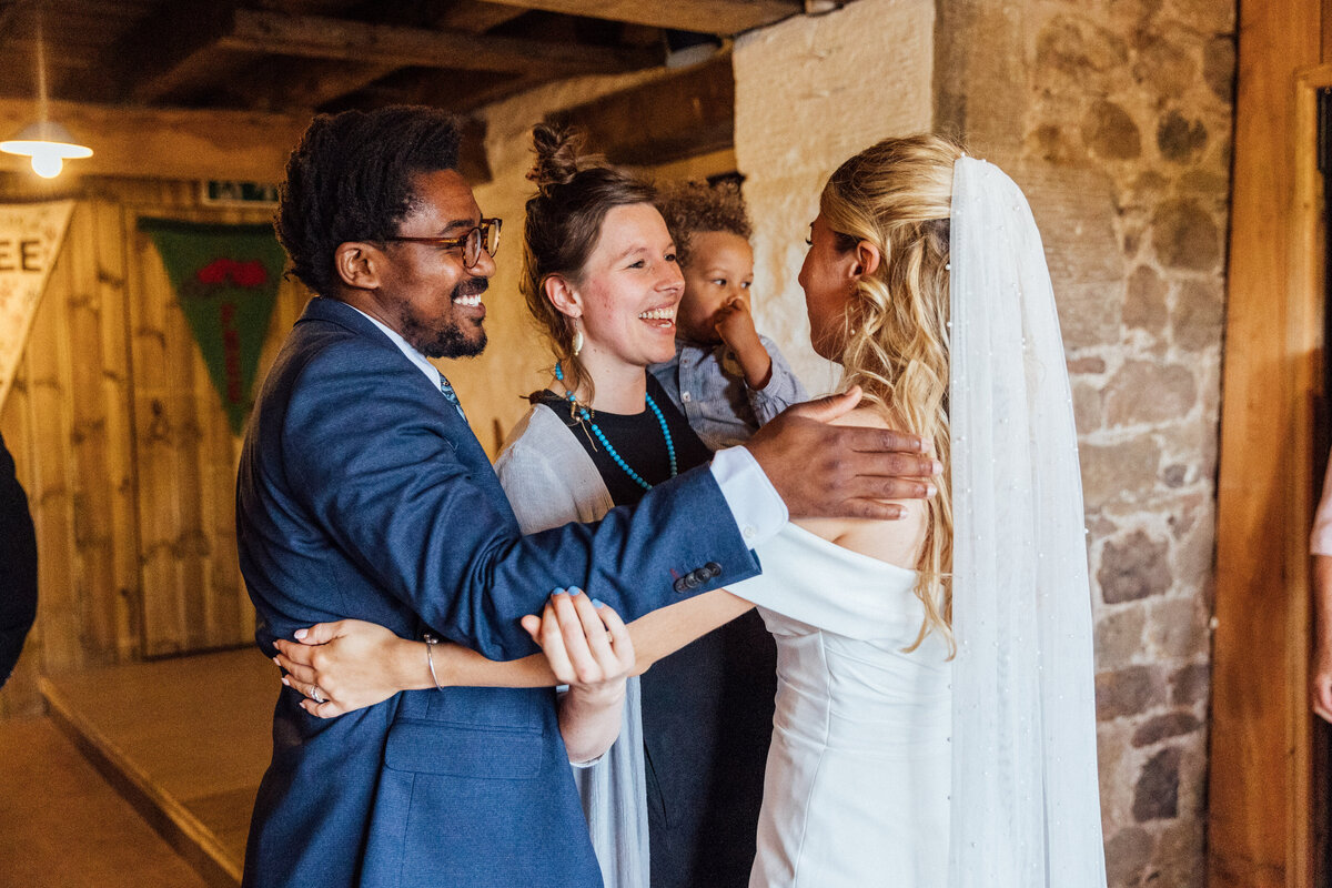 Wedding guests at The Free Company