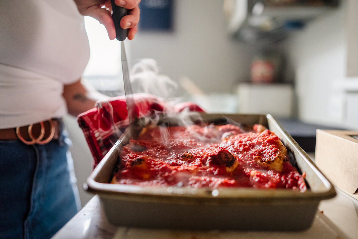 Brand photography philadelphia food photography focaccia bread