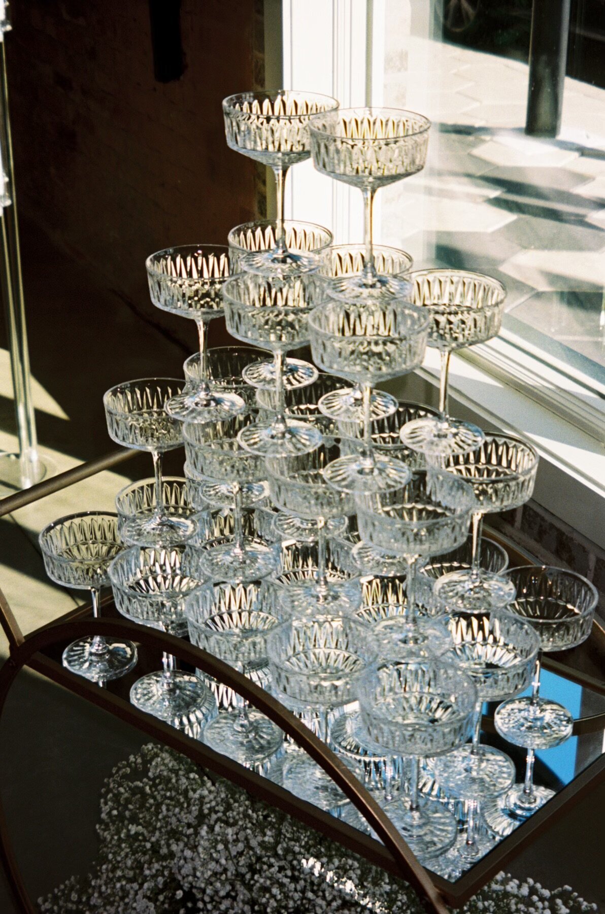 Film photo of a Tampa photographer capturing the beauty of wedding details.