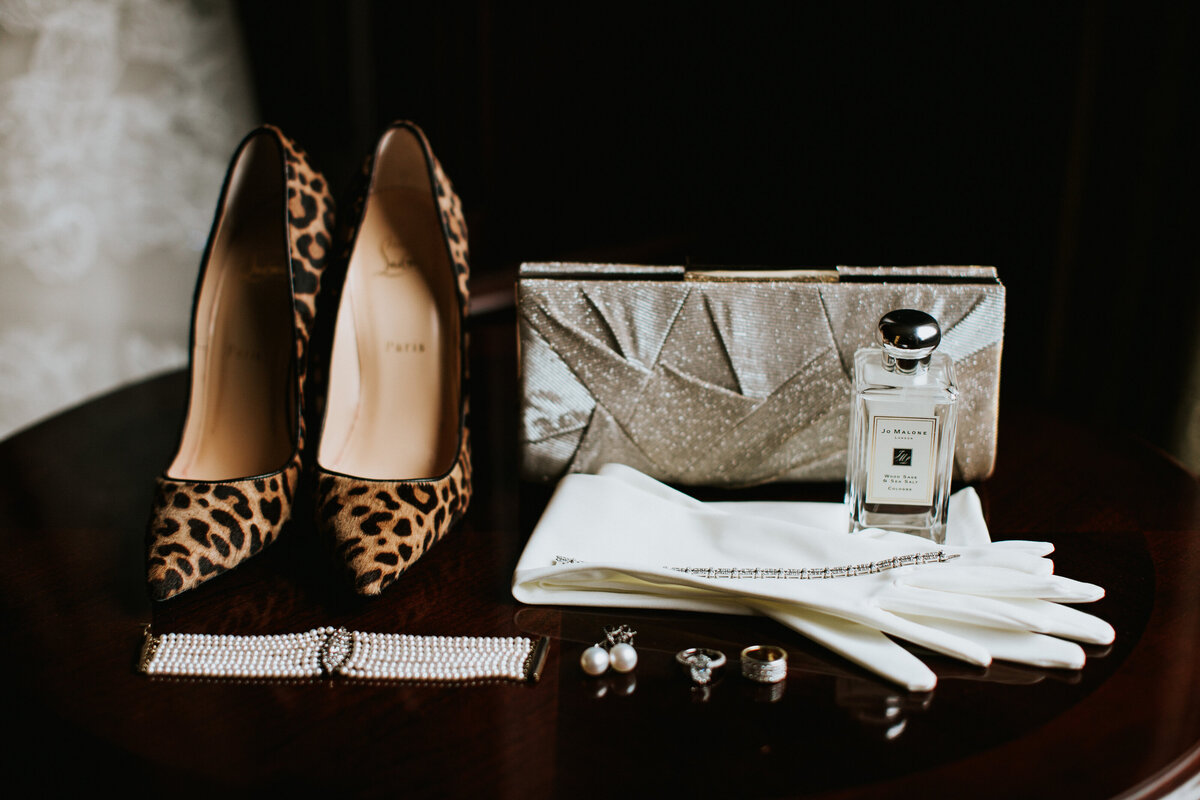 Christian Louboutin shoes and wedding accessories