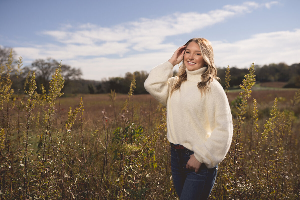 winter senior pictures in east TN