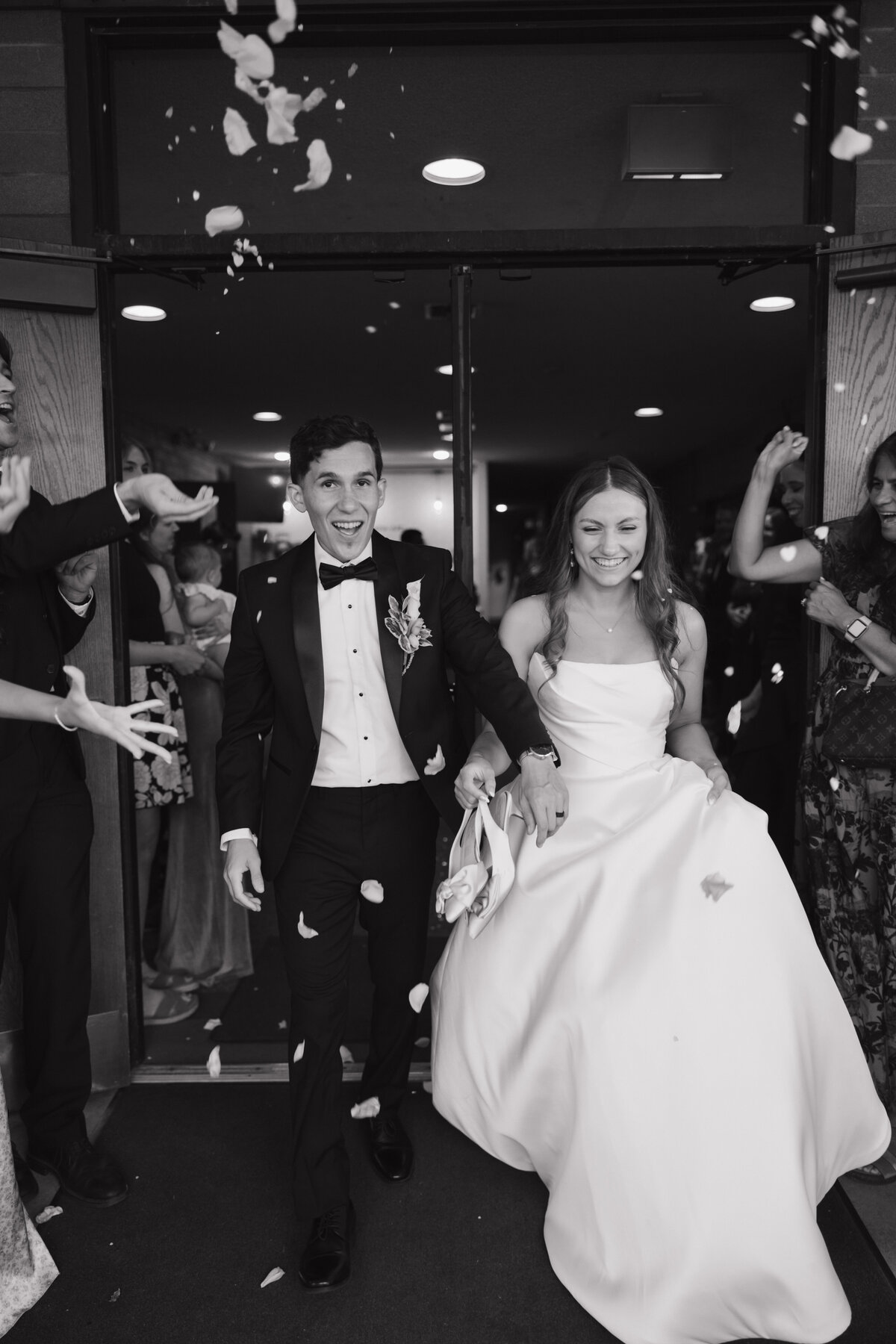 Reception entrance moment captured by Puerto Rico wedding photographer


