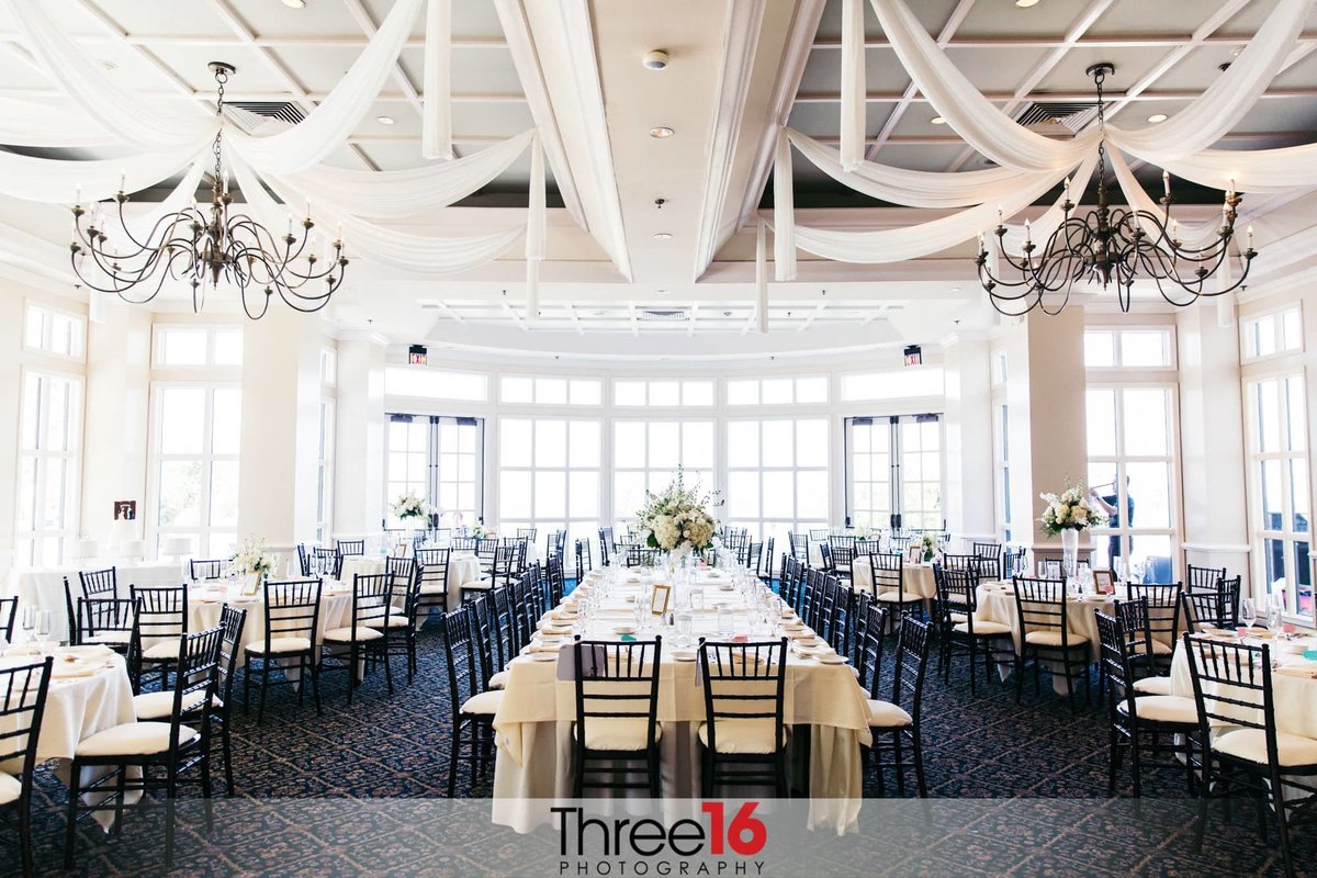 Wedding Reception setup inside the Summit House Restaurant