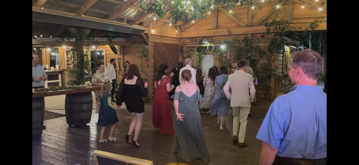 Wedding Reception at The Barn at Big Oak in Franklin Georgia. 