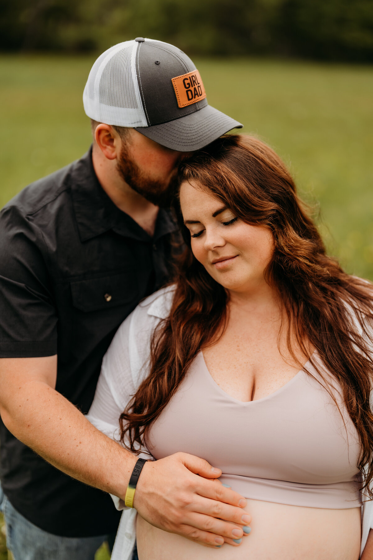 A couple cherishing the anticipation of their new arrival, capturing the love and excitement of this special chapter in their lives, set in Vermont.