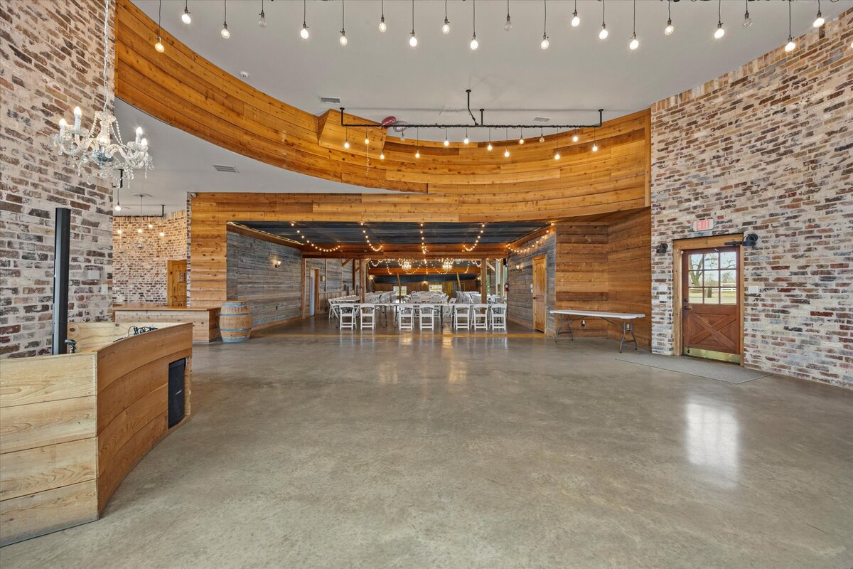 Reception - Dance Floor to Catering and Bar