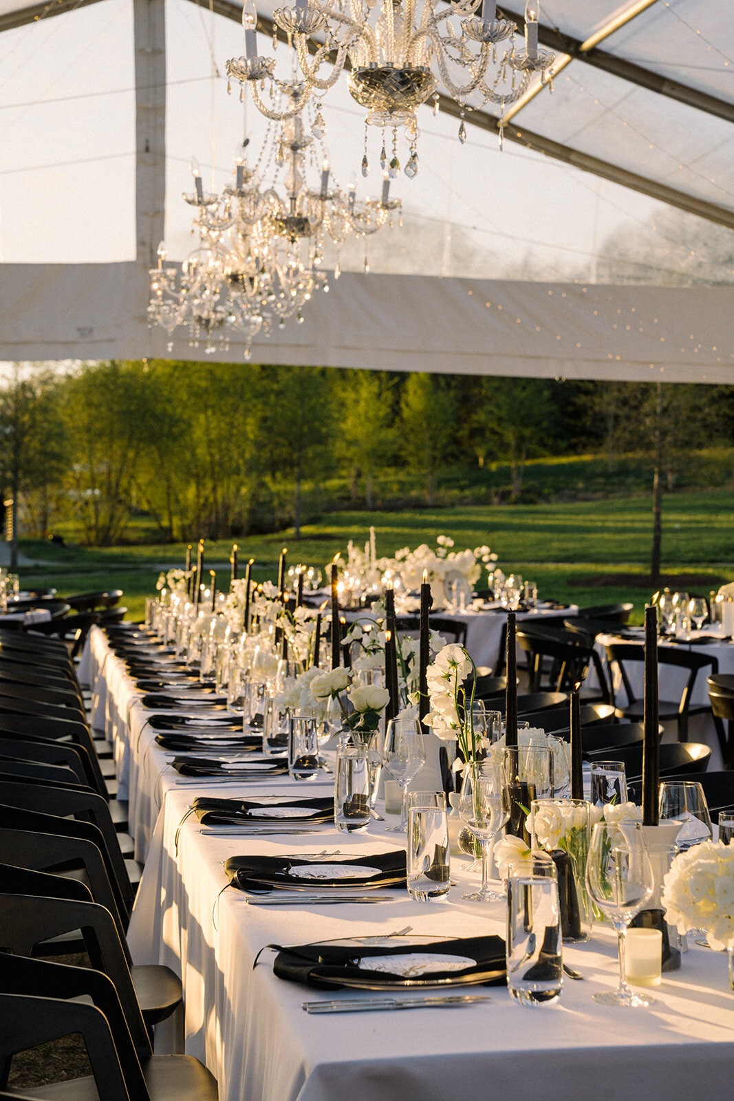 12 Southall Farm Inn TN Wedding Black Bows_Fete Nashville Luxury